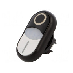 Comutator dublu alb/negru 22mm IP66 | Electronic-mag.ro | Componente Electronice