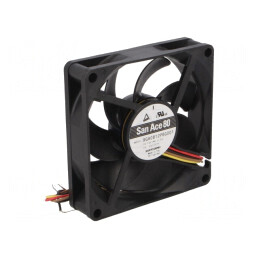 Ventilator DC axial 12V 80x80x20mm 103,2m3/h 45dBA cu bilă | Electronic-mag.ro | Componente Electronice