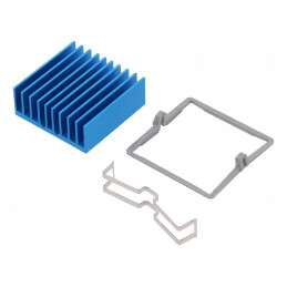Radiator extrudat cu aripioare BGA albastru 32,5mm 5,9°C/W | Electronic-mag.ro | Componente Electronice
