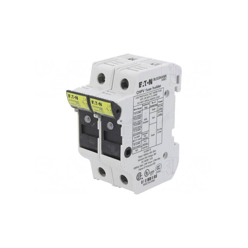 Clemă pentru șină DIN 30A Poli 2 | Electronic-mag.ro | Componente Electronice