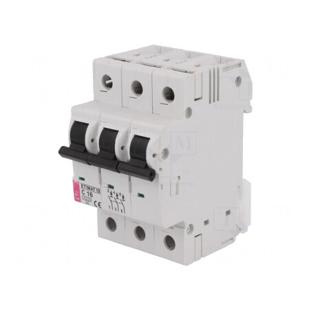 Întrerupător de Supracurent 16A 3 Poli 230/400V | Electronic-mag.ro | Componente Electronice