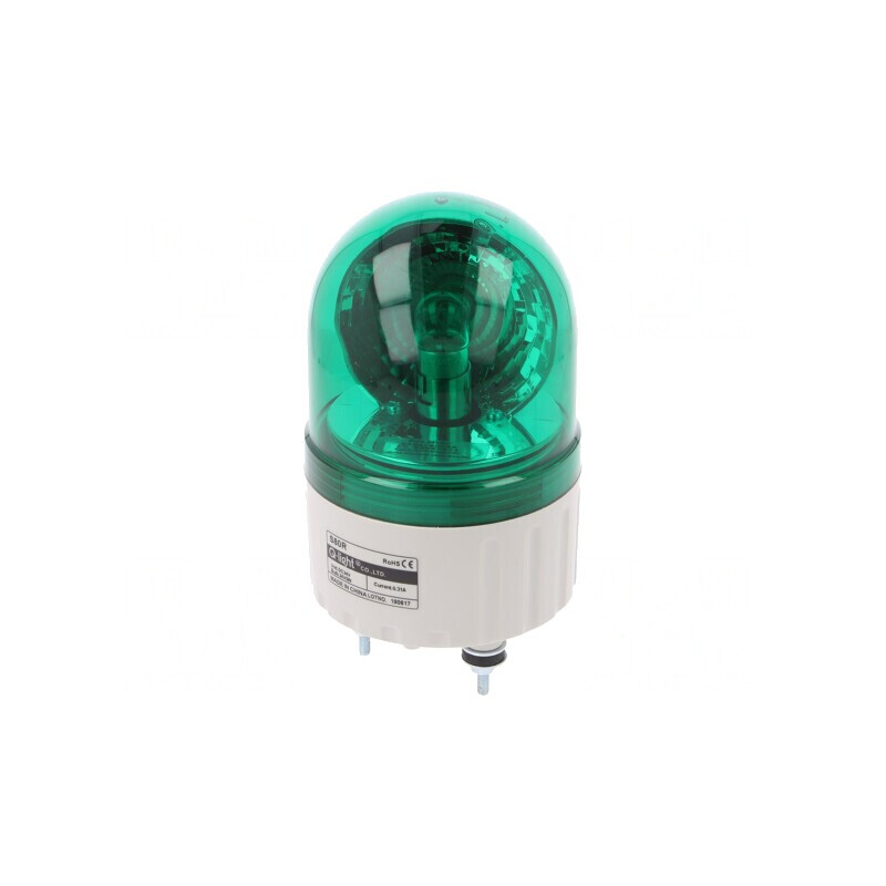 Semnalizator Luminos Rotativ Verde 24VDC IP44 | Electronic-mag.ro | Componente Electronice