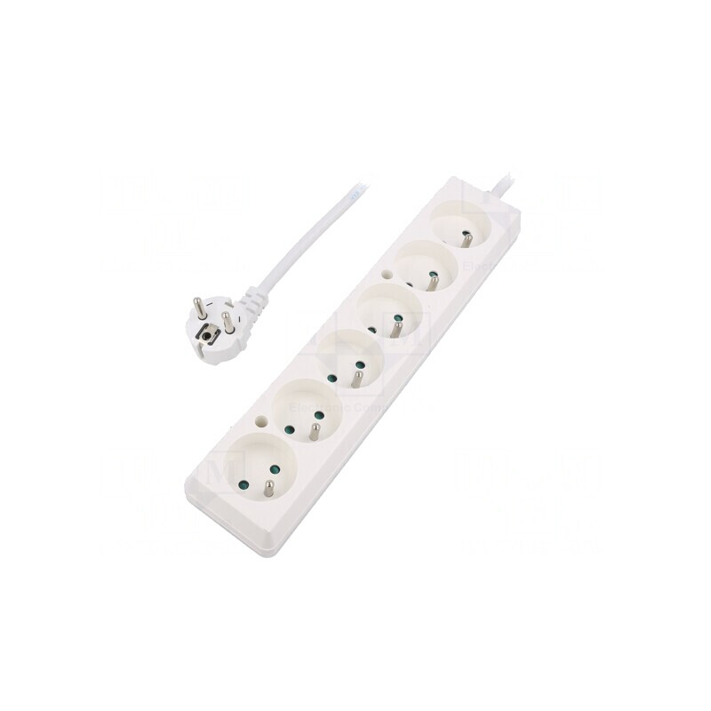 Prelungitor Schuko 6 Prize Alb 10m 16A | Electronic-mag.ro | Componente Electronice
