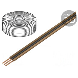 Cablu Bandă Litat PVC 3x0,25mm2 25m | Electronic-mag.ro | Componente Electronice