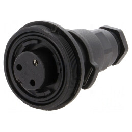 Conector circular mamă 3 pini PX0732/S