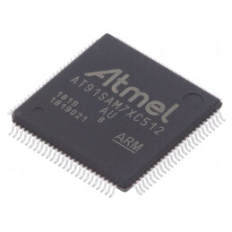 Microcontroler ARM7TDMI LQFP100 3-3.6VDC AT91SAM7XC512B-AU