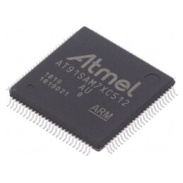 Microcontroler ARM7TDMI LQFP100 3-3.6VDC AT91SAM7XC512B-AU | Electronic-mag.ro | Componente Electronice