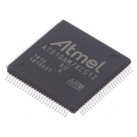 Microcontroler ARM7TDMI LQFP100 3-3.6VDC AT91SAM7XC512B-AU | Electronic-mag.ro | Componente Electronice