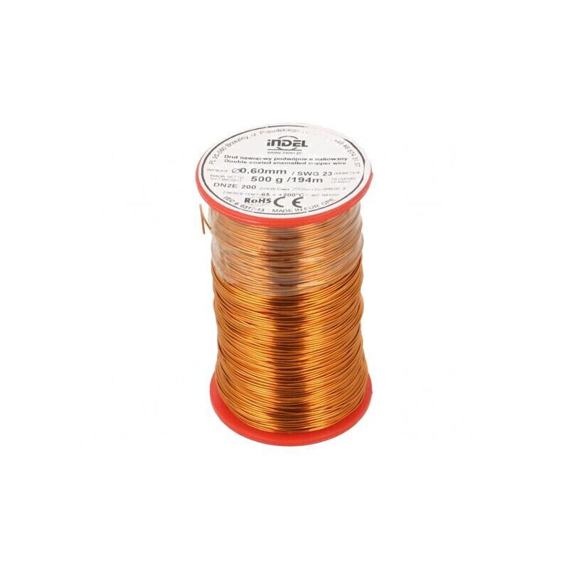 Sârmă emailată dublu 0,6mm 0,5kg Cu 65-200°C | Electronic-mag.ro | Componente Electronice