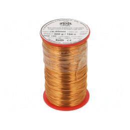 Sârmă emailată 0,6mm 0,5kg Cu DNE | Electronic-mag.ro | Componente Electronice