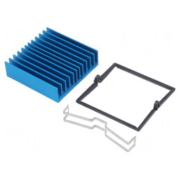 Radiator extrudat albastru BGA 42,5mm 4,3°C/W | Electronic-mag.ro | Componente Electronice