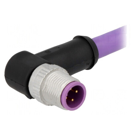 Mufă M12 4P 1,5m PVC Profibus | Electronic-mag.ro | Componente Electronice