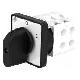 Comutator cu Came 2 Pozitii 16A 0-1 pentru Încastrare 3 Poli | Electronic-mag.ro | Componente Electronice
