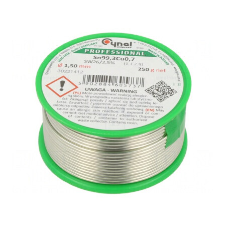 Sârmă de lipit fără plumb 1,5mm 250g | Electronic-mag.ro | Componente Electronice