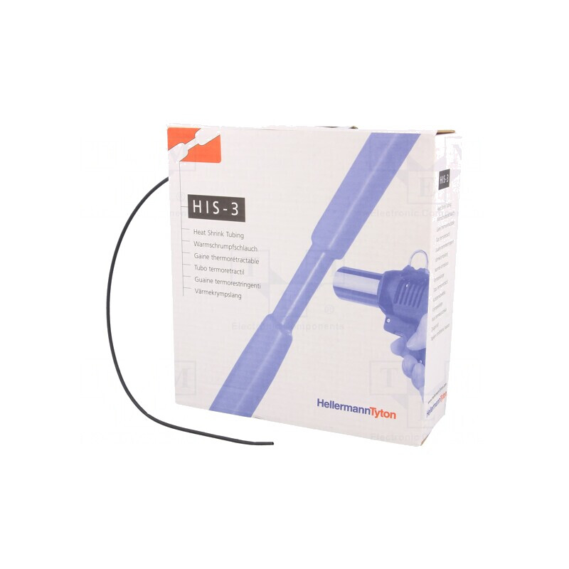 Manșon termocontractabil fără adeziv 3:1 1,5mm 10m negru | Electronic-mag.ro | Componente Electronice