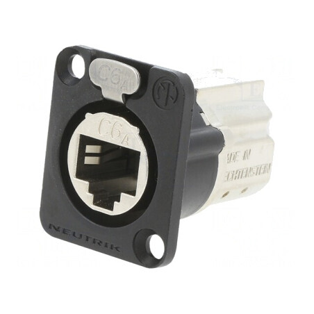 Panou Conector CAT6A Ecranat Feedthrough | Electronic-mag.ro | Componente Electronice