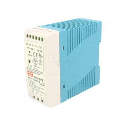 Alimentator pulsatoriu pentru șină DIN 40W 12V 3,33A | Electronic-mag.ro | Componente Electronice