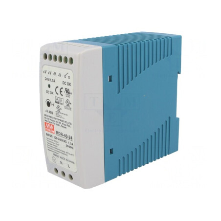Alimentator Pulsatoriu șină DIN 40W 24VDC 1.7A | Electronic-mag.ro | Componente Electronice