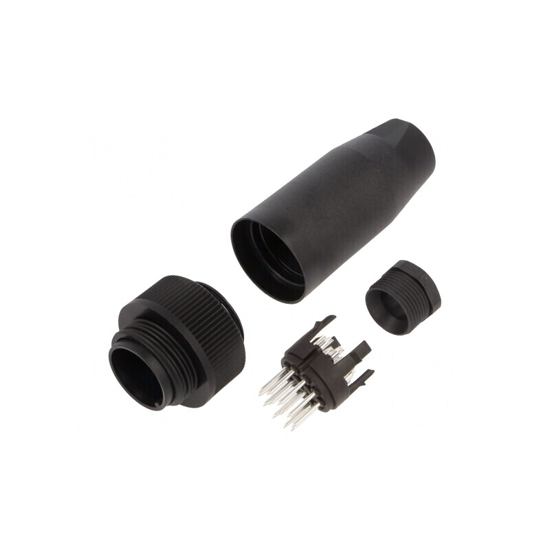 Conector Circular 250V 13 Pin Mufă Tată Lipire 6A | Electronic-mag.ro | Componente Electronice