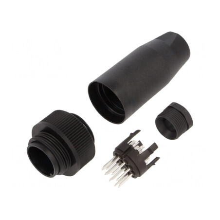 Conector Circular 250V 13 Pin Mufă Tată Lipire 6A | Electronic-mag.ro | Componente Electronice