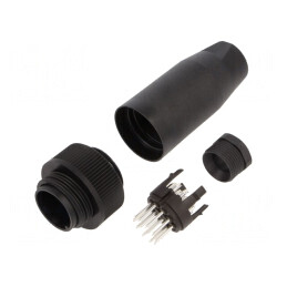 Conector Circular 250V 13 Pin Mufă Tată Lipire 6A | Electronic-mag.ro | Componente Electronice