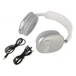 Wireless Headphones with Microphone USB-C White/Black 10m