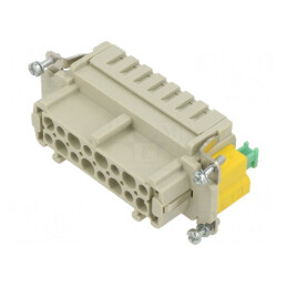Conector HDC Inserturi Mamă 16 PIN 16 PE Han ES | Electronic-mag.ro | Componente Electronice
