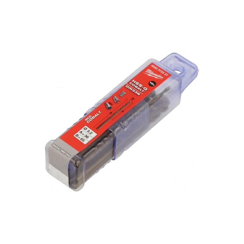 Burghiu Metal 3.2mm Oțel Rapid Cobalt HSS-Co 10buc | Electronic-mag.ro | Componente Electronice Burghiu Metal 3.2mm Oțel Rapid Cobalt HSS-Co 10buc | Electronic-mag.ro | Componente Electronice