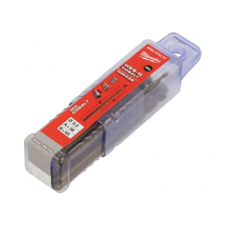 Burghiu Metal 3.2mm Oțel Rapid Cobalt HSS-Co 10buc | Electronic-mag.ro | Componente Electronice