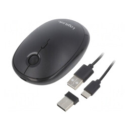 Mouse Optic Negru Wireless Bluetooth 4.0 10m | Electronic-mag.ro | Componente Electronice