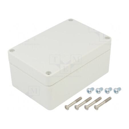 Carcasă universală 80x120x55mm gri deschis EUROMAS | Electronic-mag.ro | Componente Electronice