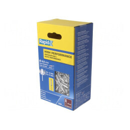 Diblu aluminiu 4mm x 12mm, 500 buc. | Electronic-mag.ro | Componente Electronice