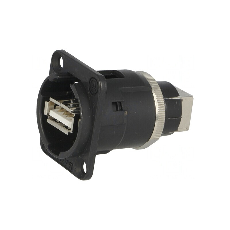 Adaptor USB A la USB B, Negru, USB 2.0 | Electronic-mag.ro | Componente Electronice