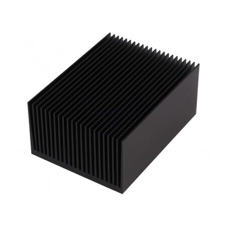 Radiator extrudat cu aripioare negru 100x75x45mm | Electronic-mag.ro | Componente Electronice