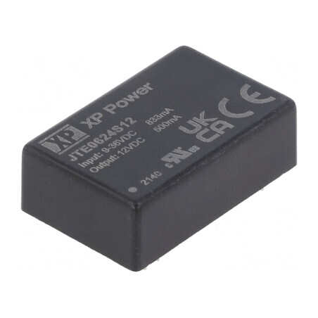 Convertor DC/DC 6W 9-36V la 12V 500mA DIP24 | Electronic-mag.ro | Componente Electronice