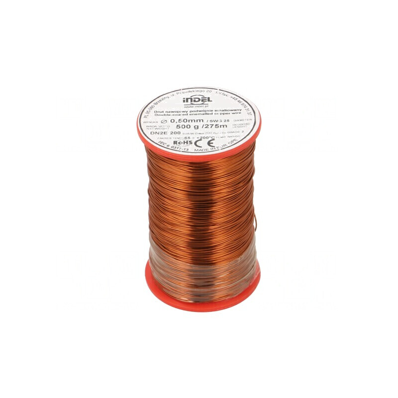 Sârmă emailată dublă 0,5mm 0,5kg Cu | Electronic-mag.ro | Componente Electronice