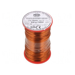 Sârmă Emailată 0.7mm 0.5kg Cu | Electronic-mag.ro | Componente Electronice