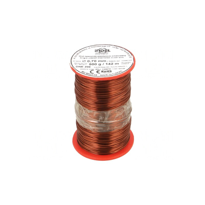 Sârmă emailată 0,7mm 0,5kg Cu DNE | Electronic-mag.ro | Componente Electronice