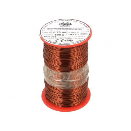 Sârmă emailată 0,7mm 0,5kg Cu DNE | Electronic-mag.ro | Componente Electronice