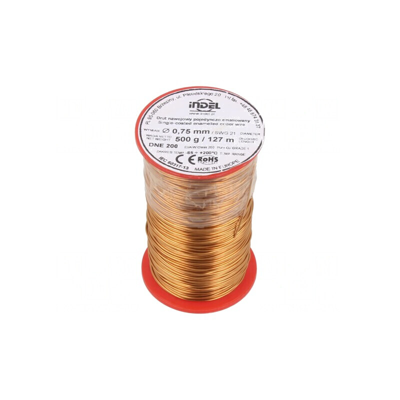 Sârmă Emailată Cupru 0,75mm 0,5kg | Electronic-mag.ro | Componente Electronice