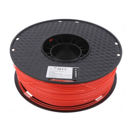 Filament: HIPS | 1,75mm | roşie | 1kg | 3DP-HIPS1.75-01-R