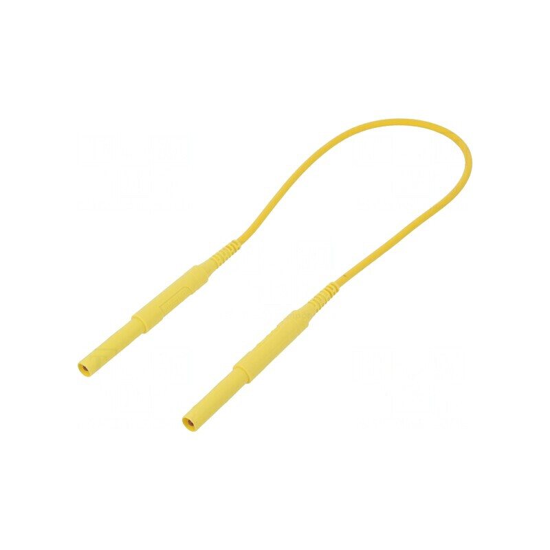 Cablu de măsurare 6kVDC 6kVAC 16A 0,5m Galben | Electronic-mag.ro | Componente Electronice