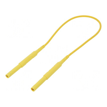 Cablu de măsurare 6kVDC 6kVAC 16A 0,5m Galben | Electronic-mag.ro | Componente Electronice