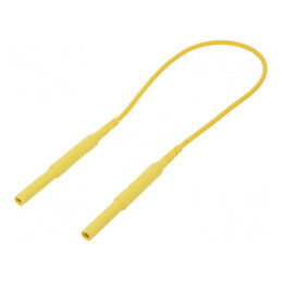Cablu de măsurare 6kVDC 6kVAC 16A 0,5m Galben | Electronic-mag.ro | Componente Electronice