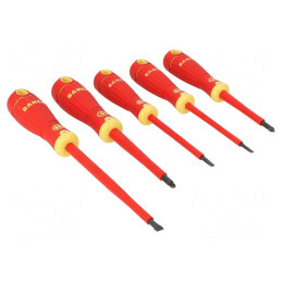 Kit Șurubelnițe Izolate BahcoFit 5 Buc. | Electronic-mag.ro | Componente Electronice