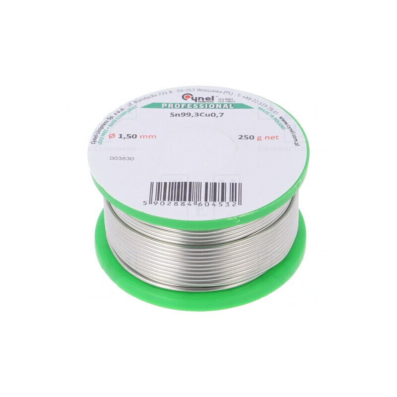 Sârmă de lipit fără plumb 1,5mm 250g | Electronic-mag.ro | Componente Electronice Sârmă de lipit fără plumb 1,5mm 250g | Electronic-mag.ro | Componente Electronice
