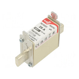 Siguranță Electrică 25A 690VAC 440VDC NH000 Argintie | Electronic-mag.ro | Componente Electronice