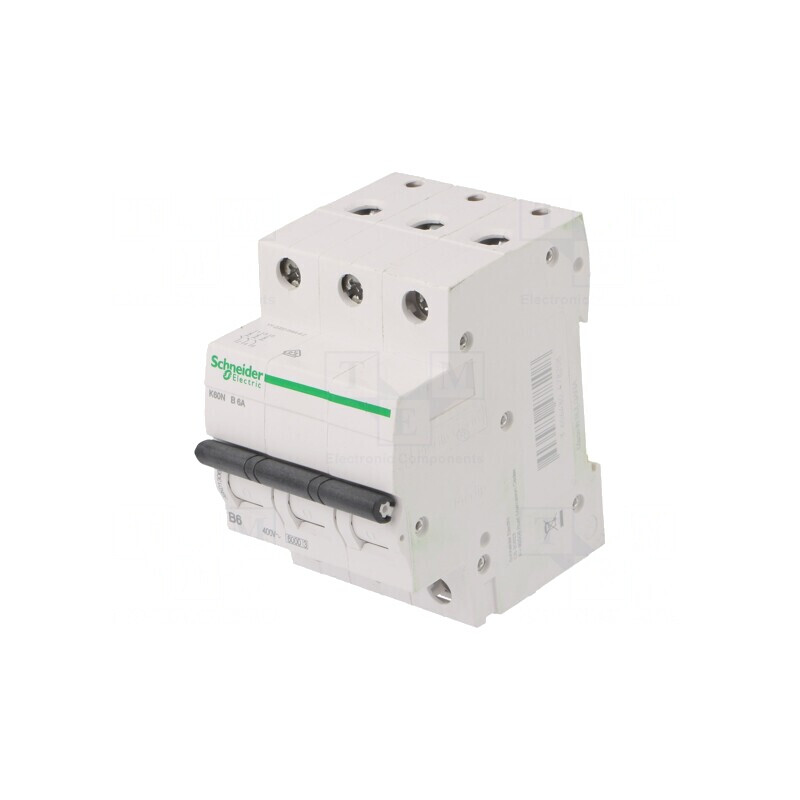 Întrerupător de Supracurent 6A 3 Poli 230/400VAC 6kA | Electronic-mag.ro | Componente Electronice