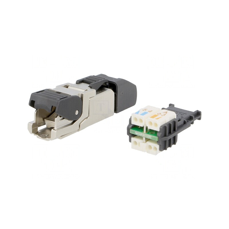 Mufă RJ45 Cat 6a Ecranat 8p8c 5-9mm | Electronic-mag.ro | Componente Electronice