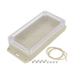 Carcasă Universală 85mm x 165mm x 40mm cu Lame de Fixare | Electronic-mag.ro | Componente Electronice